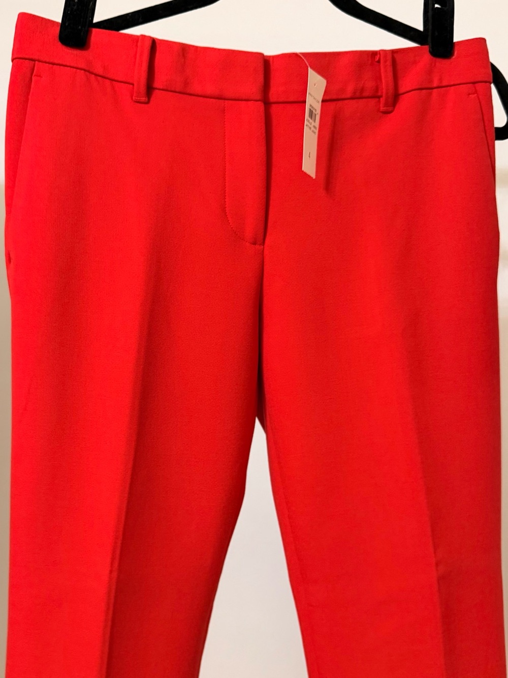 Ann Taylor Bright Red Tailored Ponte Trousers
